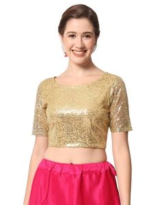 Aahwan Silk Ruffled Blouse