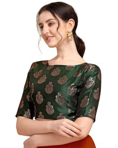OOMPH! Womens Jacquard Boat Neck Blouse 