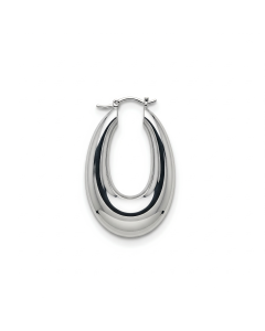 Chunky Oval Hoop Earrings