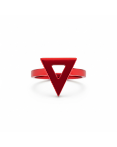 Geometric Triangle Accent Ring