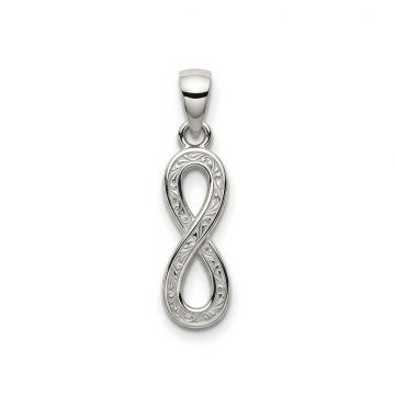 Engraved Infinity Loop Pendant