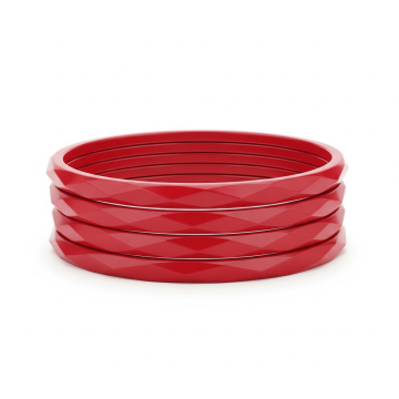 Stackable Geometric Bangles Set