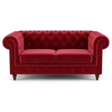 Velvet Tufted Loveseat